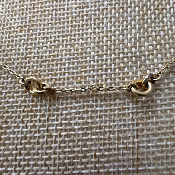 Madewell Gold Knot Chain Necklace, Dainty, Casual - Picture 3 of 7